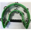 EXTREME TW20 TAMBURELLO MEZZALUNA CEMBALO 20 FILE DI PIATTINI IMPUGNATURA PROFESSIONALE COLORE VERDE