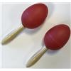EXTREME DP12 COPPIA MARACAS IN PLASTICA MANICO IN LEGNO COLORE ROSSO