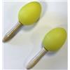 EXTREME DP12 COPPIA MARACAS IN PLASTICA MANICO IN LEGNO COLORE GIALLO
