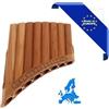 HORA FLAUTO DI PAN SOLIST SOPRANO IN DO MADE IN EUROPE 8 CANNE DO2-DO3 IN ACERO FORMA CURVA ORNAMENTO INTAGLIATO