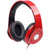 GMB AUDIO FOLDING STEREO HEADPHONES 'DETROIT', RED