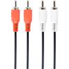CABLEXPERT CAVO SPINA RCA X 2 AD RCA X 2 (FONO), 1.8 M