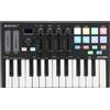 OMNITRONIC KEY-288+ PLUS CONTROLLER MIDI USB 25 TASTI 8 DRUM PAD RETROILLUMINATI DISPLAY OLED