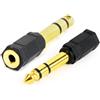 CABLEXPERT SPINA ADATTATORE AUDIO DA 6,35 MASCHIO MM A 3,5 MM FEMMINA