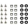 GEMBIRD 19A-FSET-01 SET DI 10 VITI M6 DA RACK CON DADO INGABBIATO E RONDELLA