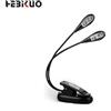HEBIKUO PD12 LAMPADA PER LEGGIO FLESSIBILE DOPPIO 2 LED