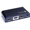 TECHLY SPLITTER HDMI 4K UHD 3D 2 VIE IN METALLO CON ALIMENTATORE