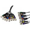 COBRA CP070-10 CAVO MULTICORE DI 10 METRI DA 8 XLR FEMMINA A 8 XLR MASCHIO