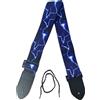 EXTREME GUITAR STRAP H TRACOLLA REGOLABILE CHITARRA E BASSO FULMINI