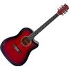 OLVEIRA AG41 RDS CHITARRA ACUSTICA SPALLA MANCANTE COLORE ROSSO SUNBURST