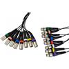 COBRA CP070-03 CAVO MULTICORE DI 3 METRI DA 8 XLR FEMMINA A 8 XLR MASCHIO