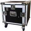 EXTREME YC8UR9M FLIGHT CASE LEGNO 10MM COMBO UNITA RACK 8U MIXER 9U 3 COPERCHI 6 CHIUSURE 2 MANIGLIE 4 RUOTE