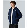 North Face Giacca felpa cappuccio UOMO The North Face Blu Simple Dome FZ HD con tasche