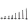 Yosoo Health Gear Viti autofilettanti M3 Acciaio Inossidabile 304, 200 Pezzi Set di Viti per Legno a Testa Tonda e Testa Piatta, Kit di Assortimento per Fai da Te