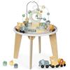 mamabrum Tavolino Educativo in Legno per Bambini con Coda Magnetica, Lanciatore di Perline, Selezionatore di Forme, Animali e Specchio