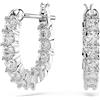 SWAROVSKI ORECCHINI CERCHIO MATRIX VITTORE PLACCATO RODIO