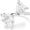 SWAROVSKI ANELLO APERTO MESMERA ATTRACT PLACCATO RODIO, 58