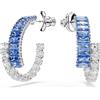 SWAROVSKI ORECCHINI MATRIX BLU E BIANCO, PLACCATURA RODIO 5722459