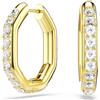 SWAROVSKI ORECCHINI MINI DEXTERA, A CERCHIO, BIANCO E ORO 5724584