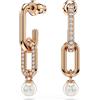 SWAROVSKI ORECCHINI CONSTELLA PENDENTI ORO ROSA