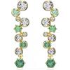 SWAROVSKI ORECCHINI PENDENTI CONSTELLA VERDE