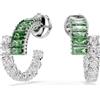 SWAROVSKI ORECCHINI MATRIX VERDE, PLACCATURA RODIO 5732264