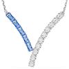 SWAROVSKI PENDENTE MATRIX BLU, PLACCATURA RODIO 5732265