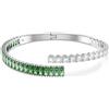 SWAROVSKI BRACCIALE RIGIDO MATRIX, VERDE VERDE, L - L 17,8 x d 6,2 cm
