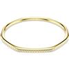SWAROVSKI BRACCIALE RIGIDO DEXTERA PLACCATO COLOR ORO, M - l 17 x d 5.8 cm