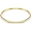 SWAROVSKI BRACCIALE RIGIDO DEXTERA PLACCATO COLOR ORO, L - l 18.3 x d 6.2 cm