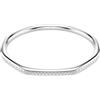 SWAROVSKI BRACCIALE RIGIDO DEXTERA PLACCATO RODIO, L - l 18.3 x d 6.2 cm