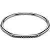 SWAROVSKI BRACCIALE RIGIDO DEXTERA PLACCATO RUTENIO, L - l 18.3 x d 6.2 cm