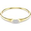 SWAROVSKI BRACCIALE RIGIDO DEXTERA PLACCATO COLOR ORO, M - l 17 x d 5.8 cm