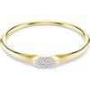 SWAROVSKI BRACCIALE RIGIDO DEXTERA PLACCATO COLOR ORO, L - l 18.3 x d 6.2 cm