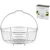 INOXPRAN - Cestello Cuocivapore INOXBASKET, Cestello per Cottura a Vapore in Acciaio Inossidabile, Ø 19 cm, Accessorio per Pentole Resistente ad Urti e Graffi, per Cucinare Piatti Sani e Leggeri