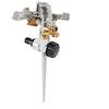 CELLFAST Irrigatore Ad Impulsi Da Giardino Spruzzatore Per Prati In Metallo Con Flusso D'Acqua Controllabile Per Prato Fiori Piante Regolazione A Gradini Basic