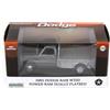 Greenlight Raw Chase 1/64 1985 Ram W350 Dually Flatbed Pickup Truck Argento Flatbed 51576-C