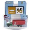 Greenlight Verde Inseguimento ~ 1/64 1983 Chevrolet C70 Tandem Grain Truck W/ Azzurro/
