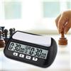 Orologio da scacchi Timer digitale Accessorio per scacchi portatile Orologio