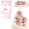 Llorens Reborn Bambola Lala Corpo Morbido 42 Cm + Cuscino 17406