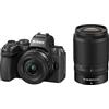 Nikon Z50II, NIKKOR Z DX 16-50+50-250, Lexar SD128GB, Fotocamera Mirrorless, CMOS 20.9MP, Processore EXPEED7, AF, Mirino Elettronico EVF, LCD 3.2', Video 4K [Nital V.I.P.: 6 anni di garanzia]