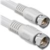 1aTTack.de Cavo antenna SAT 7,5 metri 2x connettore F schermato > connettore F (completamente schermato) SAT bianco F-F 85db