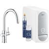 Grohe Rubinetto Cucina Grohe Blue Home Bocca C Cromo Doccetta Estraibile per Filtrazione e Gasatura Acqua | 31541000 Cromo