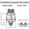 Veratron (VDO) Sensore Pressione Olio Motore (10 Bar) 1/8" - 27 Nptf