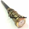 Fatto a mano Telescopio in legno da passeggio ottone massiccio bastone canna spia orologio...