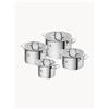 ZWILLING Batteria di pentole in acciaio inossidabile TrueFlow, set da 4 - Argento
