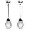 Alessi MW20S2 Dressed Cucchiaino a Martelletto, Acciaio Inossidabile 18/10/Resina Termoplastica, Set di 2 Pezzi, 2 Articoli