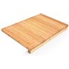 Relaxdays Tagliere in bambù, Accessori per la Cucina, Ripiano per Tagliare XL, H P: 5 x 56 x 38 cm, Naturale, Acciaio, 56L x 38B cm