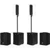 RCF EVOX J8 (Coppia) + COVER Sistema Array Subwoofer Colonna Attivo 1400W NEW