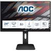 AOC MONITOR 23,8 LED IPS 16:9 FHD 5MS 250 CDM, PIVOT, VGA/DVI/DP/HDMI, MULTIMEDI